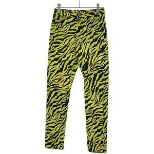 Gucci Zebra Print Skinny Denim Pants 502797 Yellow 24